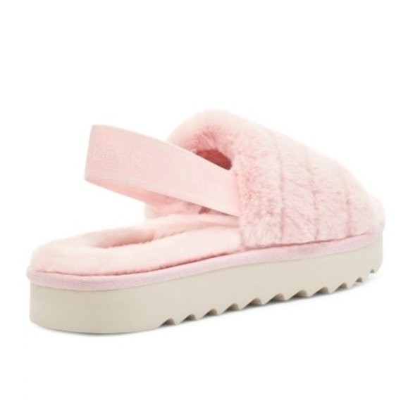 KOOLABURRA BY UGG® Fuzzin Faux Fur II Pink Slide Slipper - Picture 3 of 9